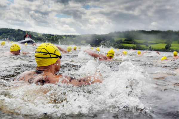 Army athletes took the plunge at Lake Bala, in North Wales, for the Inter-Services and Inter-Corps open water swimming championships